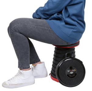 WEDO Tabouret télescopique SITTOGO NXT, en plastique, noir