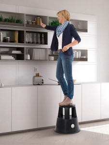 WEDO Tabouret marchepied SuperStep, en plastique, rouge