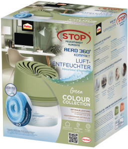 Pattex Déshumidificateur AERO 360 COMPACT, pêche
