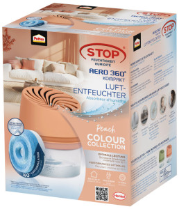 Pattex Déshumidificateur AERO 360 COMPACT, pêche