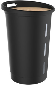 Restposten: EDA Pellets-Aufbewahrungsbox, 38 Liter, schwarz