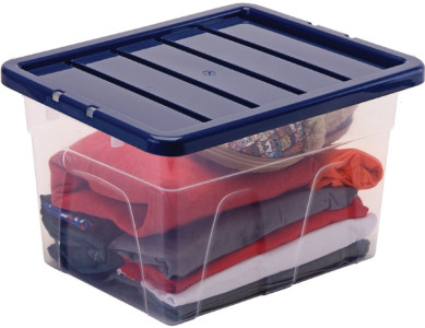 Fellowes Boîte de rangement BANKERS BOX, 22 L, transparent