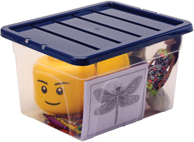 Fellowes Boîte de rangement BANKERS BOX, 22 L, transparent