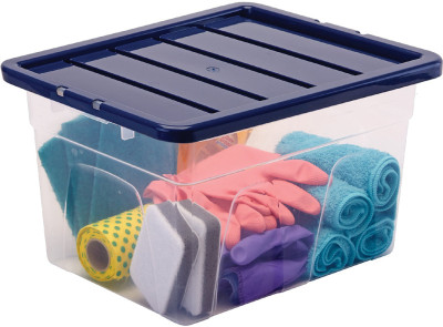 Fellowes Boîte de rangement BANKERS BOX, 22 L, transparent