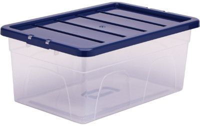 Fellowes Boîte de rangement BANKERS BOX, 38 L, transparent