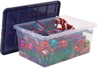 Fellowes Boîte de rangement BANKERS BOX, 38 L, transparent