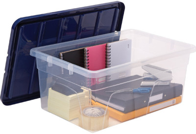 Fellowes Boîte de rangement BANKERS BOX, 38 L, transparent