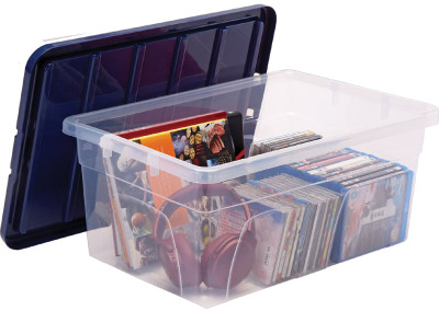 Fellowes Boîte de rangement BANKERS BOX, 38 L, transparent