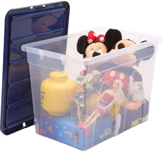 Fellowes Boîte de rangement BANKERS BOX, 64 L, transparent