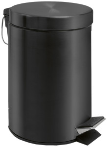 MOOR Poubelle cosmétique à pédale MELINDA, 5 litres, noir