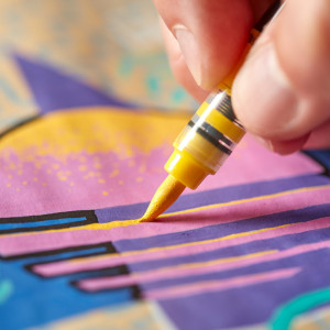 Sharpie Marqueur créatif ACRYLIC, pointe pinceau, jaune