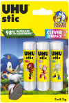 UHU Bâton de colle stic SONIC, 3x 8,2 g, blister UHU Bâton de colle stic SONIC, 3x 8,2 g, blister