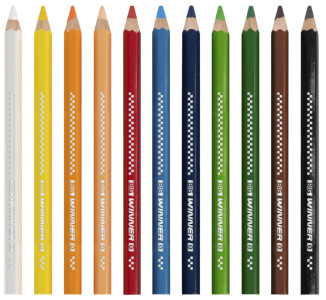 EBERHARD FABER Crayon de couleur BIG WINNER, étui de 12
