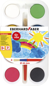 EBERHARD FABER Boîte de peinture EFA Color, 8 couleurs
