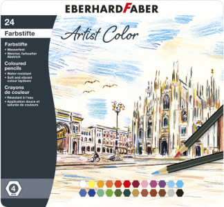 EBERHARD FABER Crayon de couleur Artist Color, étui de 12