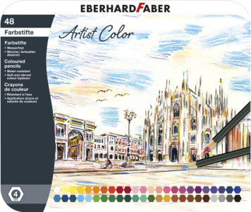 EBERHARD FABER Crayon de couleur Artist Color, étui de 12