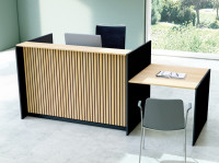 kerkmann Theke Marino up & down mit Besprechungstisch, klein