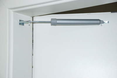 BRÜDER MANNESMANN Ferme-porte pneumatique, gris