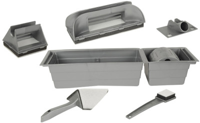 BRÜDER MANNESMANN Kit de peintre, 9 pièces, gris