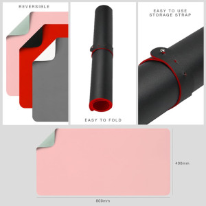 deflecto Sous-main, 1.200 x 600 mm, noir/rouge