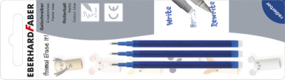 EBERHARD FABER Recharge pour stylo encre gel Animal Erase it