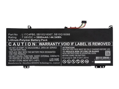 DLH : BATTERY LI-POL 7.68V 5800MAH 45WH L17C4PB0 / L17C4PB2