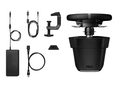 Logitech : LOGITECH G PRO WHEEL BLACK - PLUGE - EMEA