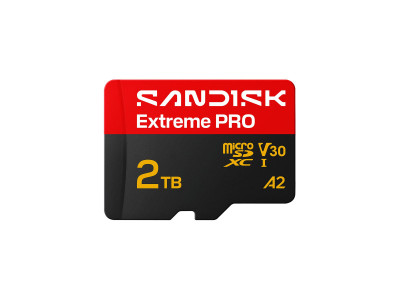SANDISK : EXTREME PRO MICROSDXC 2TB UHS-I card avec ADAPTER