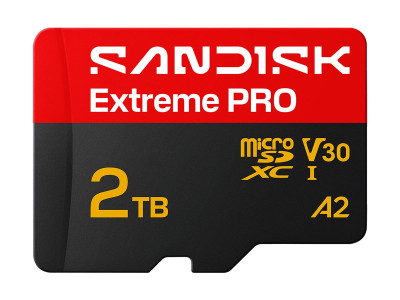 SANDISK : EXTREME PRO MICROSDXC 2TB UHS-I card avec ADAPTER