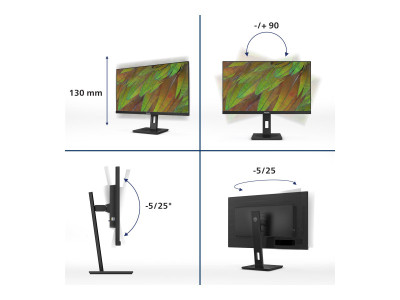 Philips : 27B1N3800 27IN IPS 4K 350CD/HDMI/DP/USB-A/USB-B/HAS