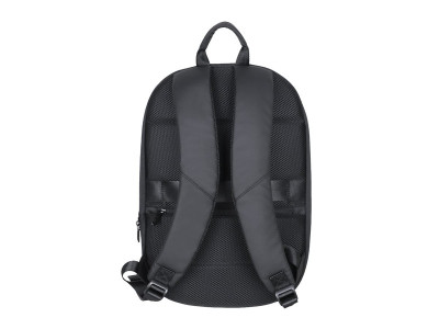 V7 : 16IN SLIM EXPANDABLE BACKpack 16IN RECYCLED ECOFRIENDLY BLACK