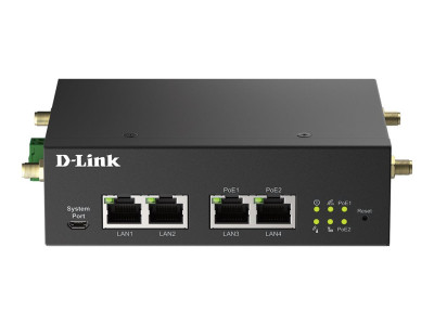 D-Link : ROUTEUR M2M INDUSTRIEL 5G NR POE DOUBLE SIM 4 ANTENN CEL EXT.