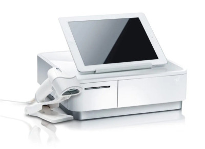 Star Micronics mPOP POP10CBI Imprimante thermique et tiroir-caisse mPOP Bluetooth, USB-C et Lightning - Blanc