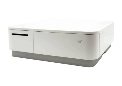 Star Micronics mPOP POP10CBI Imprimante thermique et tiroir-caisse mPOP Bluetooth, USB-C et Lightning - Blanc