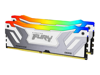 Kingston : 48GB DDR5-8400MT/S CL40 CUDIMM kit OF 2 RENEGADE RGB WHITE XMP