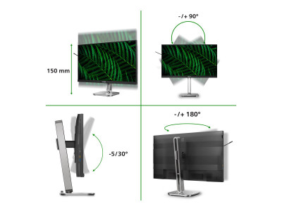 Philips : PHILIPS MONITOR 27IN QHD GREEN PANEL HAS DOCKING PD100W 3WX2 sp