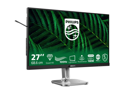 Philips : PHILIPS MONITOR 27IN QHD GREEN PANEL HAS DOCKING PD100W 3WX2 sp
