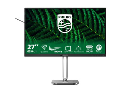 Philips : PHILIPS MONITOR 27IN QHD GREEN PANEL HAS DOCKING PD100W 3WX2 sp