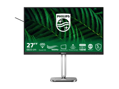 Philips : PHILIPS MONITOR 27IN QHD GREEN PANEL HAS DOCKING PD100W 3WX2 sp