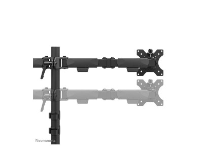 Neomounts : NEOMOUNTS NERO DOUBLE FLAT SCREEN DESK MOUNT (PHONE HOLDER+