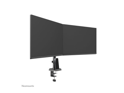 Neomounts : NEOMOUNTS NERO DOUBLE FLAT SCREEN DESK MOUNT (PHONE HOLDER+