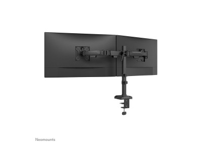Neomounts : NEOMOUNTS NERO DOUBLE FLAT SCREEN DESK MOUNT (PHONE HOLDER+