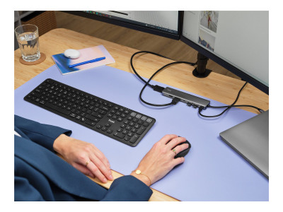 Trust : ADAPTATEUR DALYX USB-C 7 en 1 1 USB-C/2 USB/2 HDMI/1 DP/1 ETHE