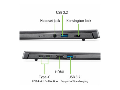 Acer : ASPIRE 14 AI ASPIRE 52M INTEL OLED 14IN 540G NX.JFVEF.00 (cu5-g2)