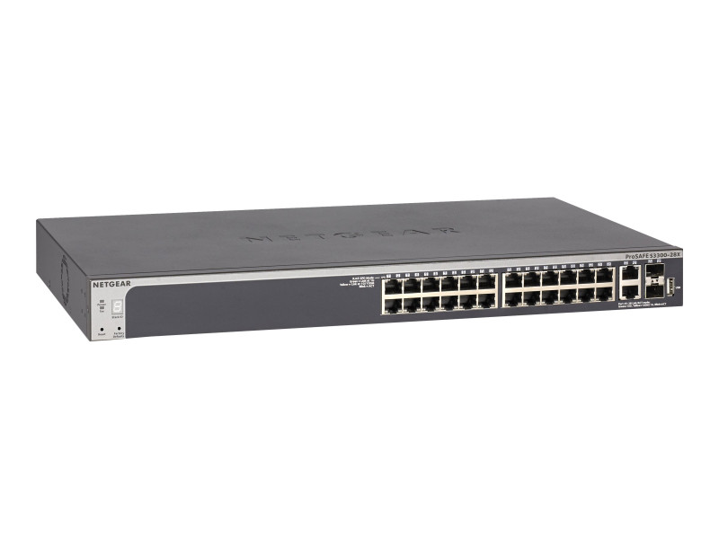 Netgear : 24P GE SMART SWTH W/10G SFP+ (GS728TXV3)