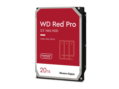 Western Digital : 20TB RED PRO 512Mo CMR 3.5IN SATA 6GB/S INTELLIPOWERRPM