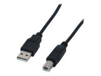 MCL Samar : USB 2.0 TYPE A / B MALE COMPATIBLE cable - 3M BLACK MCL Samar : USB 2.0 TYPE A / B MALE COMPATIBLE cable - 3M BLACK