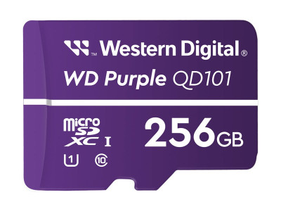 SANDISK : WD PURPLE QD101 MICROSD 256GB 3YEAR Garantie