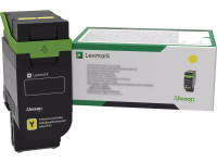 Lexmark Toner Jaune 2000 pages LCCP, LRP pour CS632 CX635 CS531 CX532