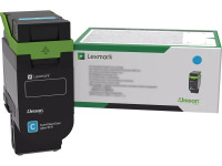 Lexmark Toner Cyan 2000 pages LCCP, LRP pour CS632 CX635 CS531
